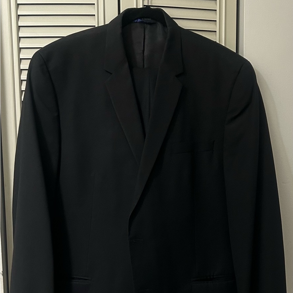 Lauren Ralph Lauren Black Suit Classic Wool Elegance